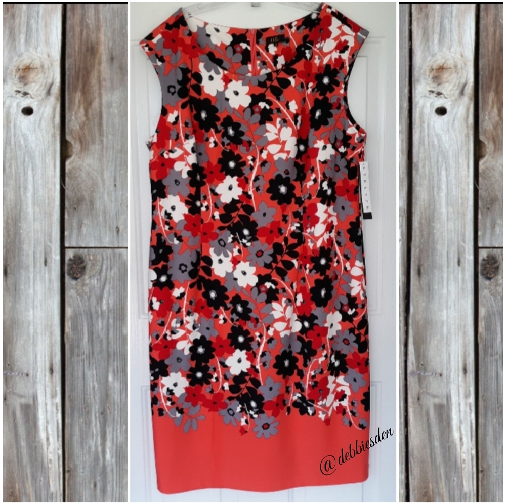NWT ILE New York Orange Stretch Dress